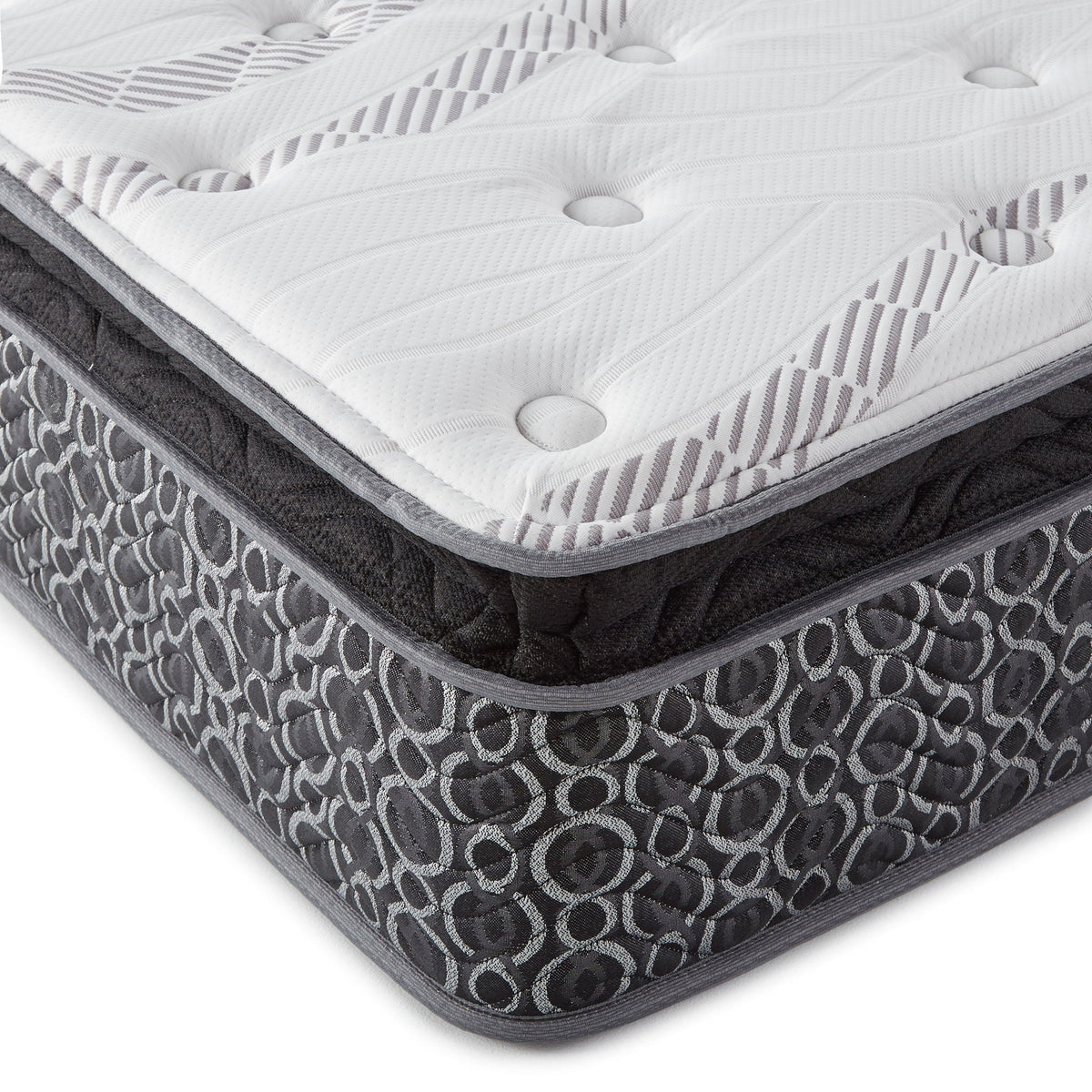 Constance - 11" Pillow Top Hybrid Mattress With Memory Foam And Open Coils Furniture Max