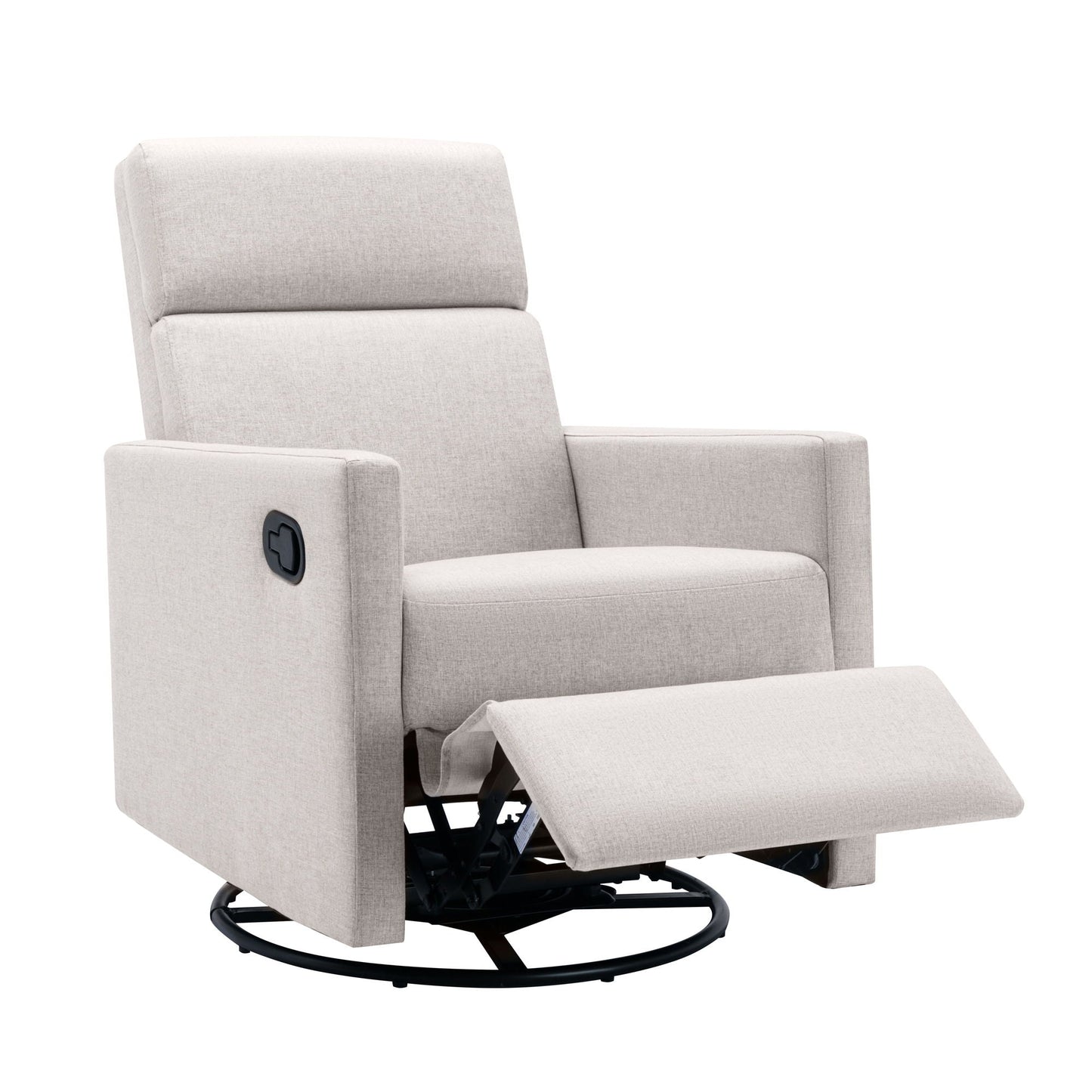 Modern Upholstered Rocker Nursery Chair Plush Seating Glider Swivel Recliner Chair Hearth and Haven