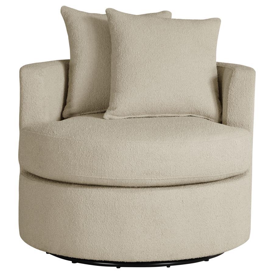Debbie - Upholstered Swivel Accent Chair CoasterEveryday
