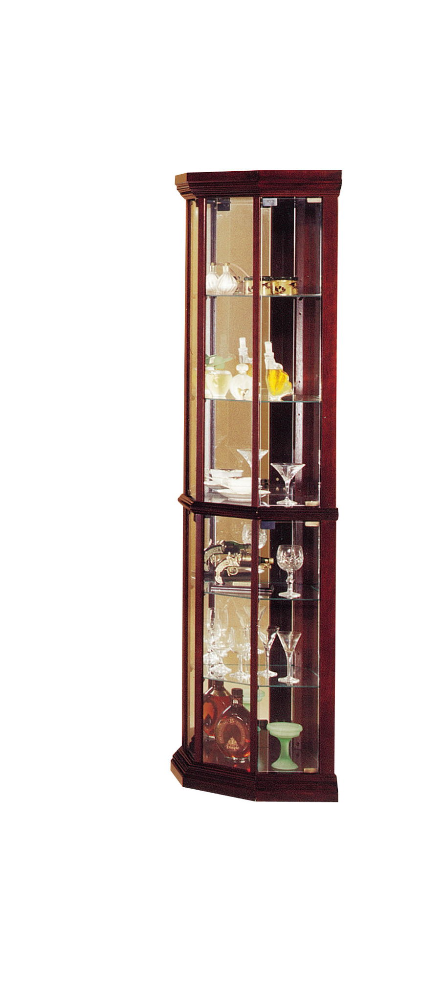 Huxley - Curio Cabinet (Corner) - Cherry Acme