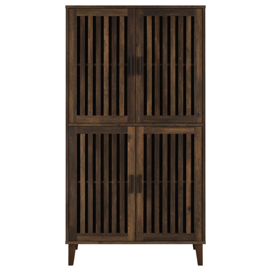 Elouise - 4 Door Engineered Wood Tall Accent Cabinet - Dark Pine Coaster Fine Furniture