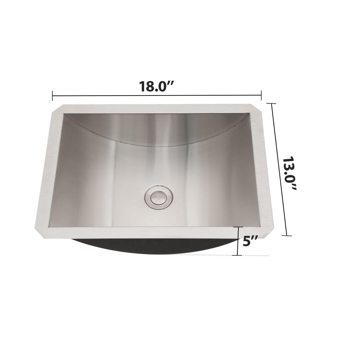 Undermount Bathroom Sink With Pop Up Drain, Durable Material, Easy Clean Nano Finish - Brushed Nickel Daily Nest