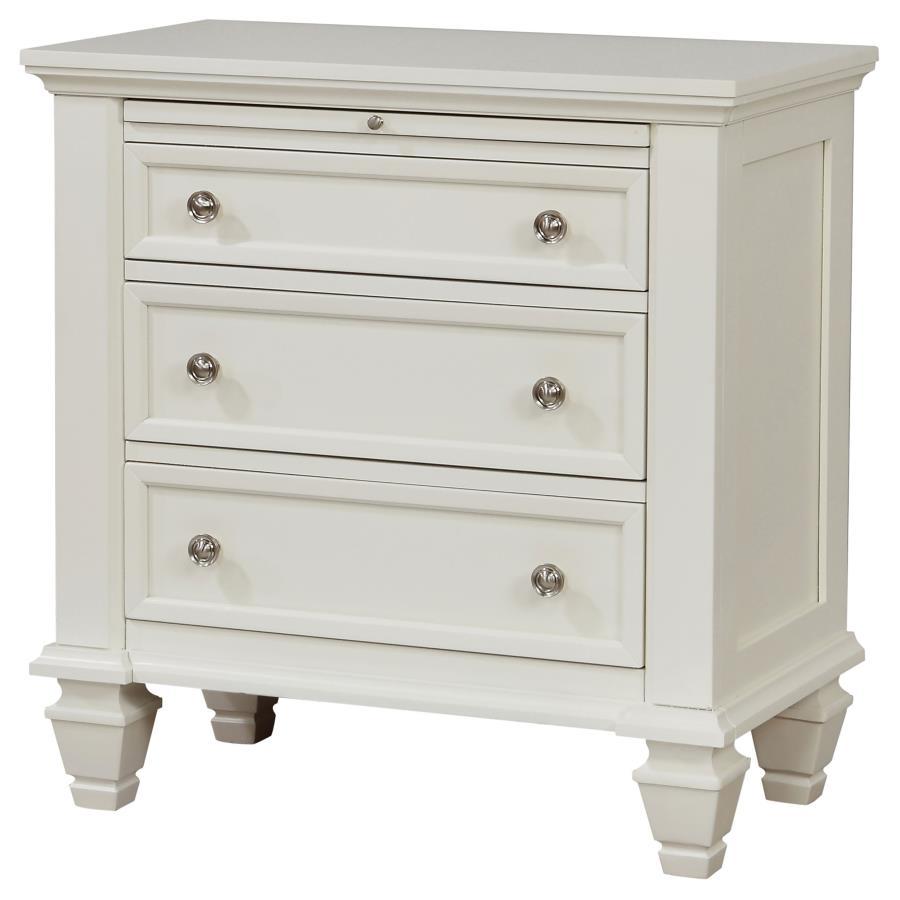 Sandy Beach - 3-drawer Nightstand CoasterEssence
