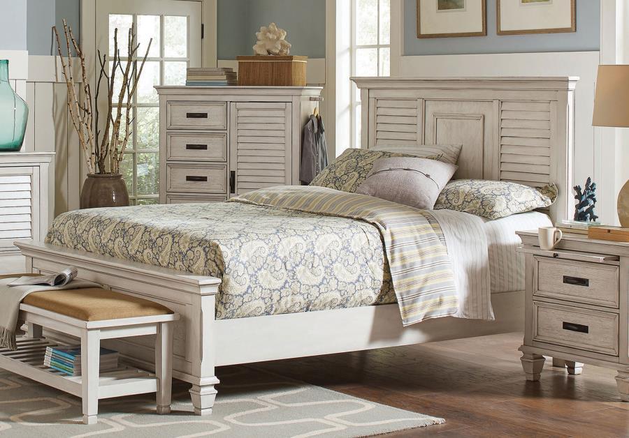 Franco - Wood Panel Bed CoasterEssence