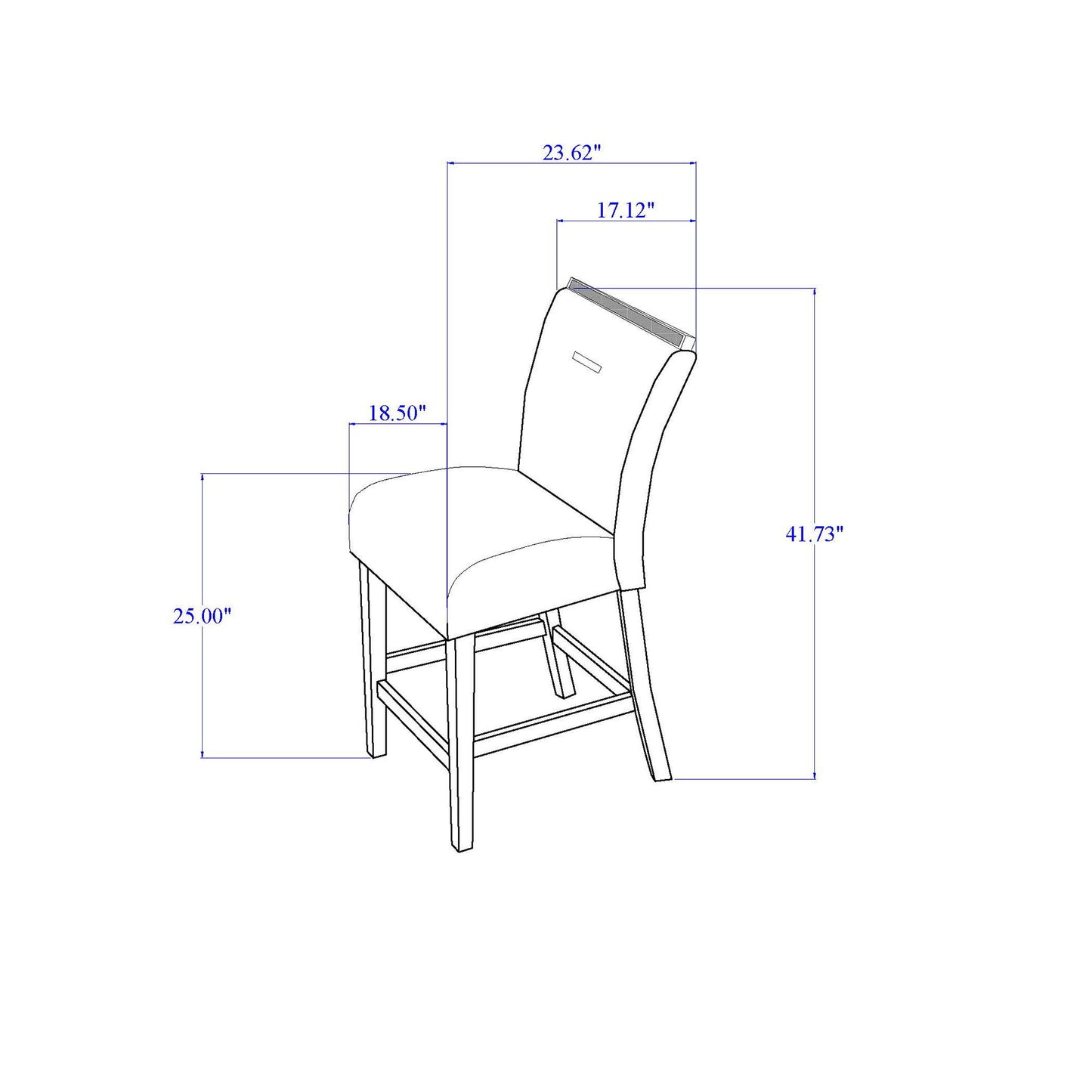 Ariya - Bar Stools (Set of 2) - Dark Grey Global Furniture USA