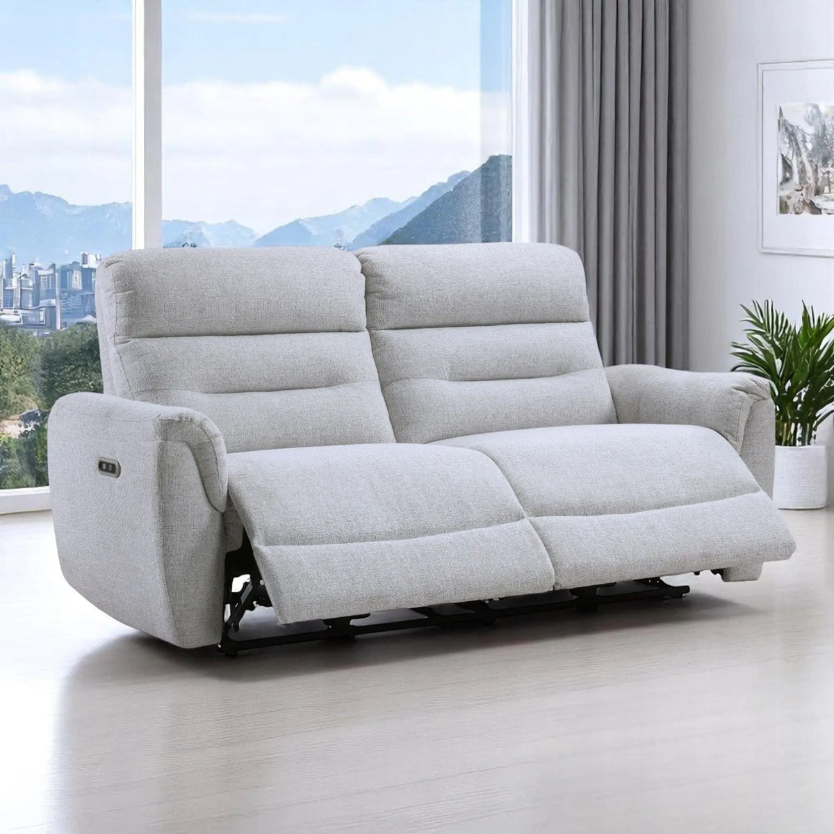 Eastre - Power Motion Sofa With USB Port - Gray Acme