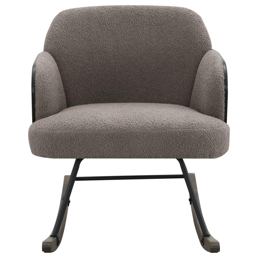 Paige - Boucle Upholstered Mid Back Rocking Chair Coaster Fine Furniture