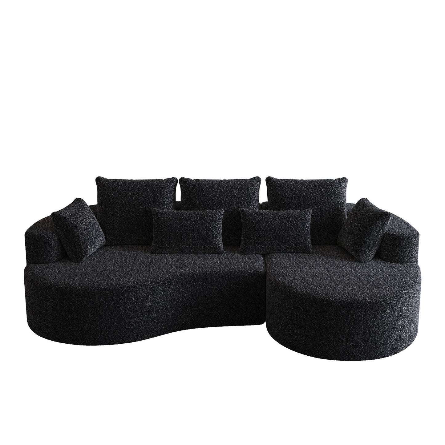 Curved Oversized Sectional Sofa With Extra Deep Seat Home Essentials