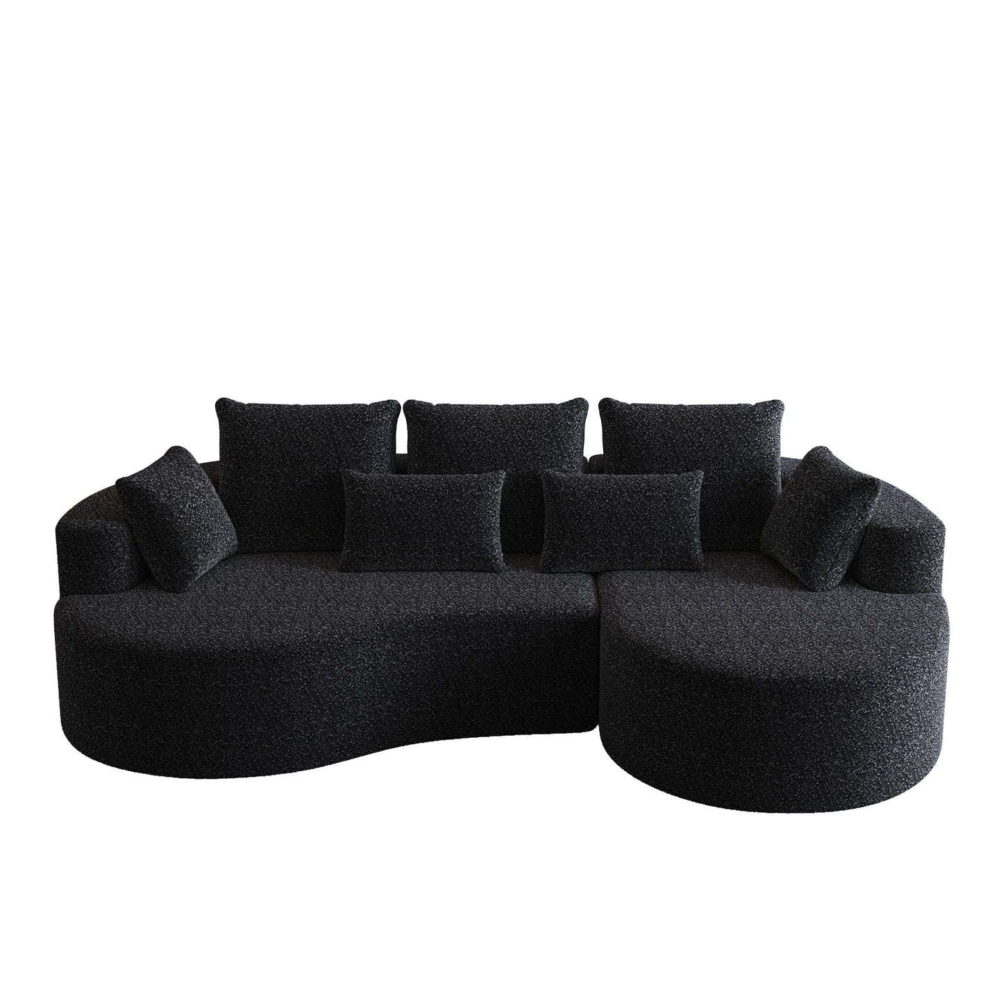 Curved Oversized Sectional Sofa With Extra Deep Seat Home Essentials