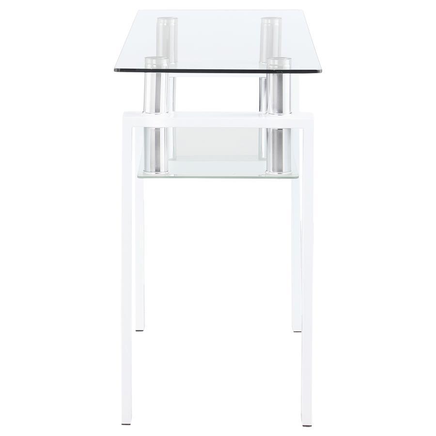Dyer - 1-Shelf Rectangular Glass Top Table CoasterEveryday