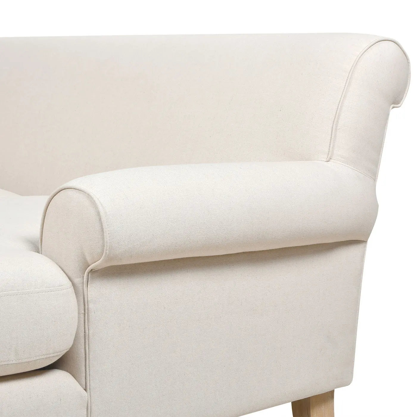 Alana - L-Shape Reversible Sectional Sofa - Light Beige Jennifer Taylor Home