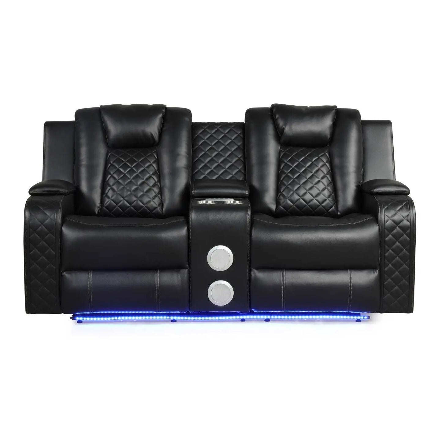 Benz - Power Reclining Loveseat & LED Lighting And Built In USB Matrix Furniture Group