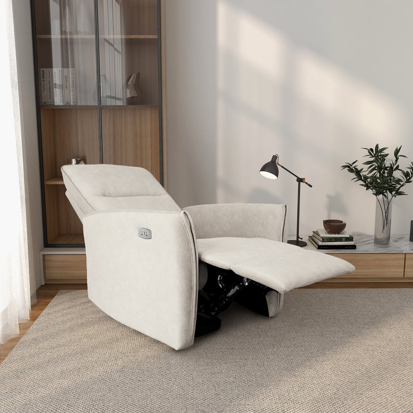 Asheville - Suede Recliner Chair Ashcroft Furniture