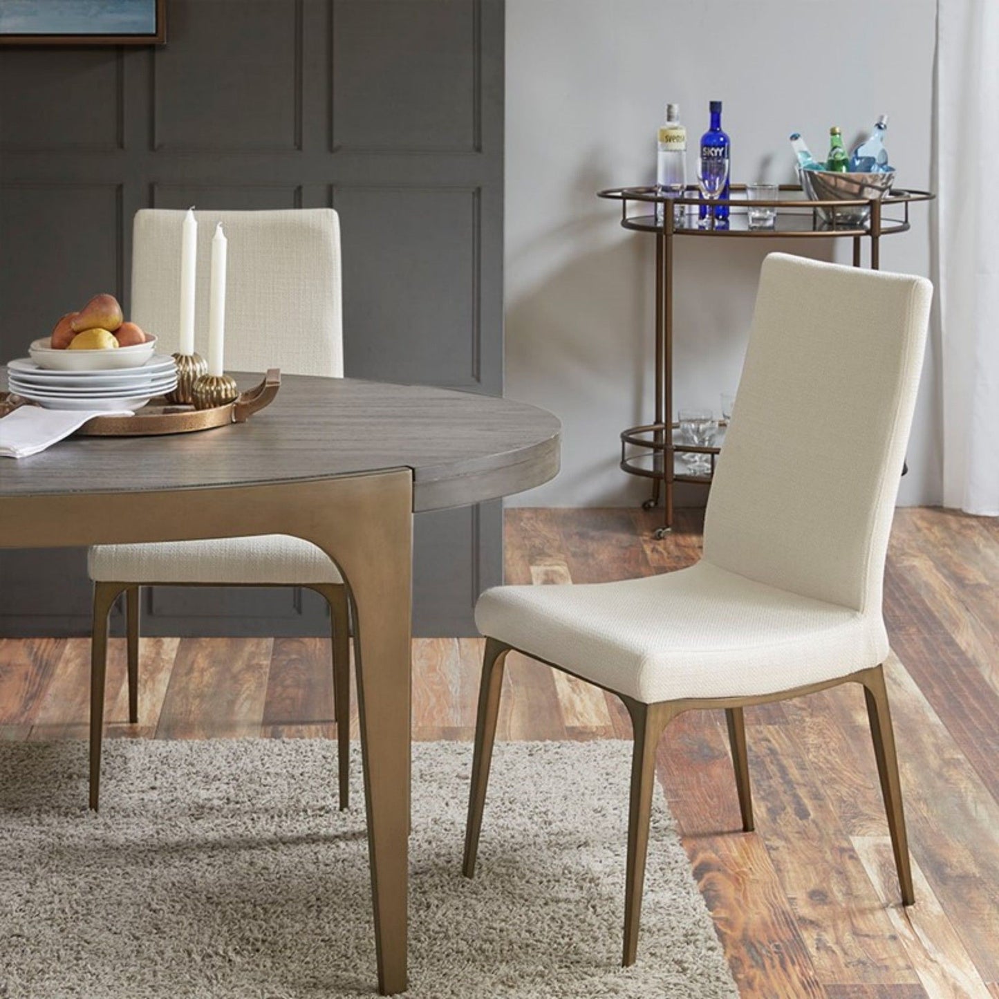 Captiva - Dining Side Chair With Upholstery (Set of 2) - Cream JLA