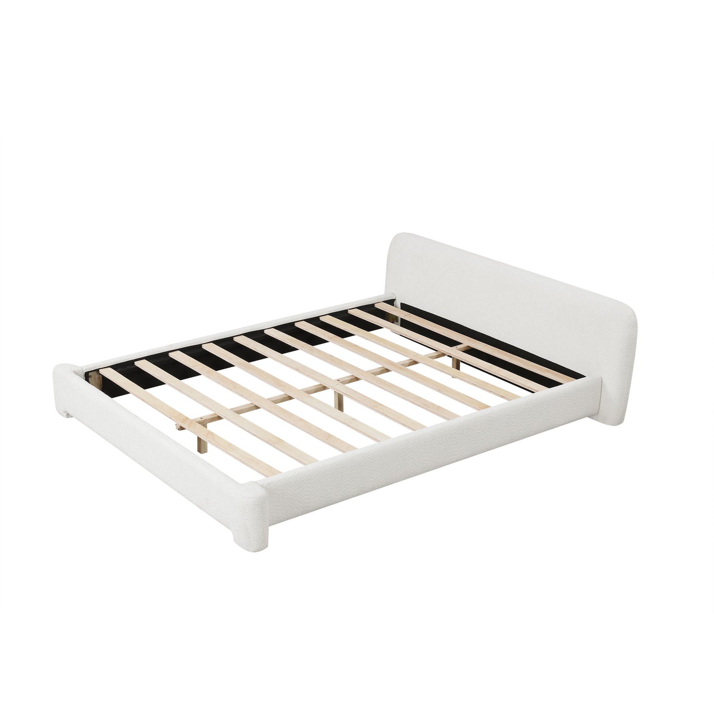 Cozy Bouce Upholstered Bed Noble House