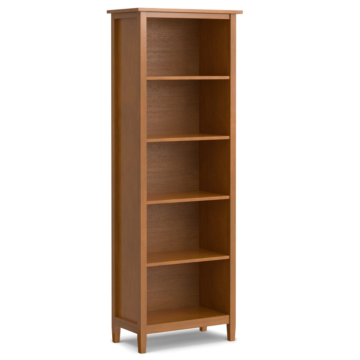 Warm Shaker - 5 Shelf Bookcase Simpli-Home