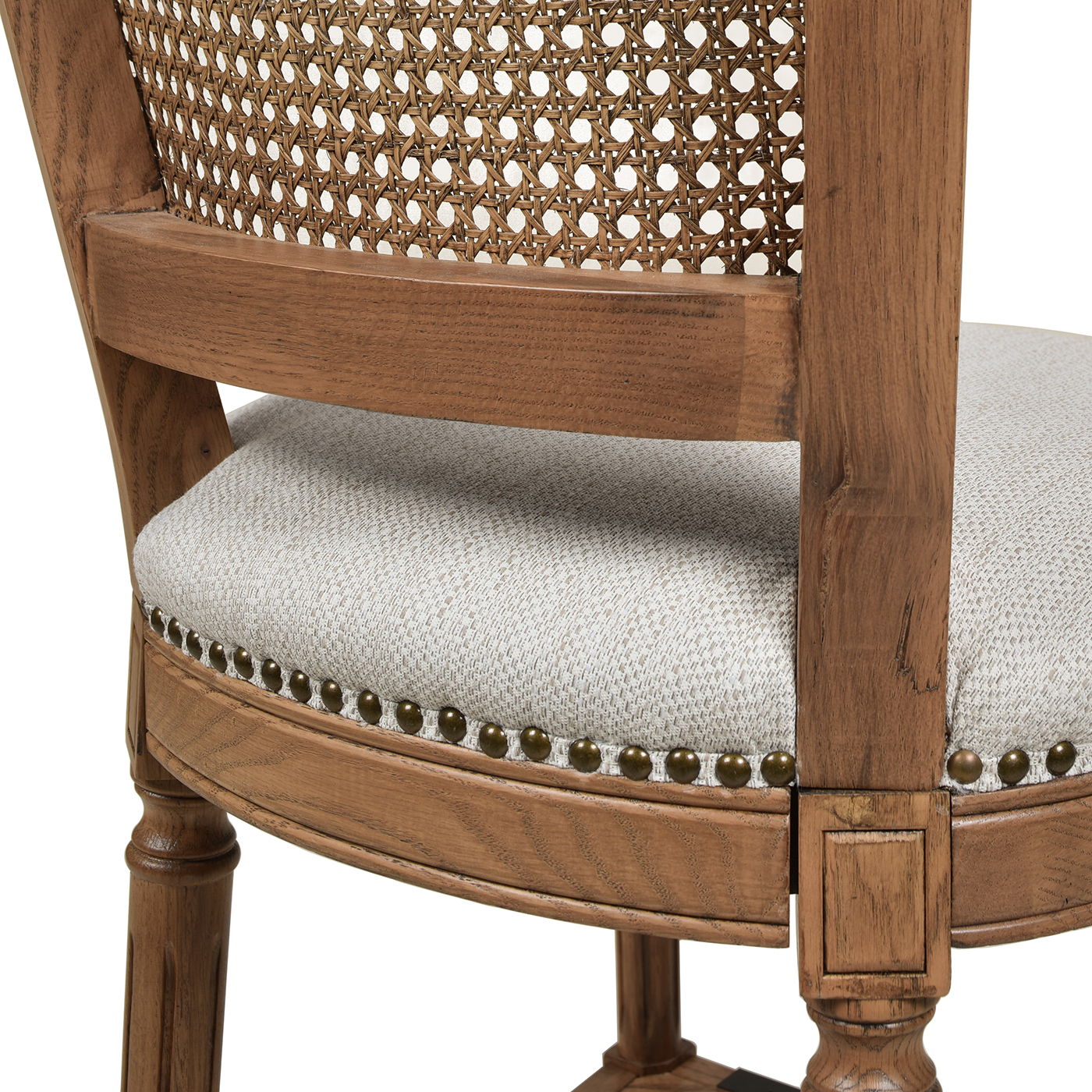 Triomphe - Rattan Wicker High Back Armless Counter Bar Stool Jennifer Taylor Home