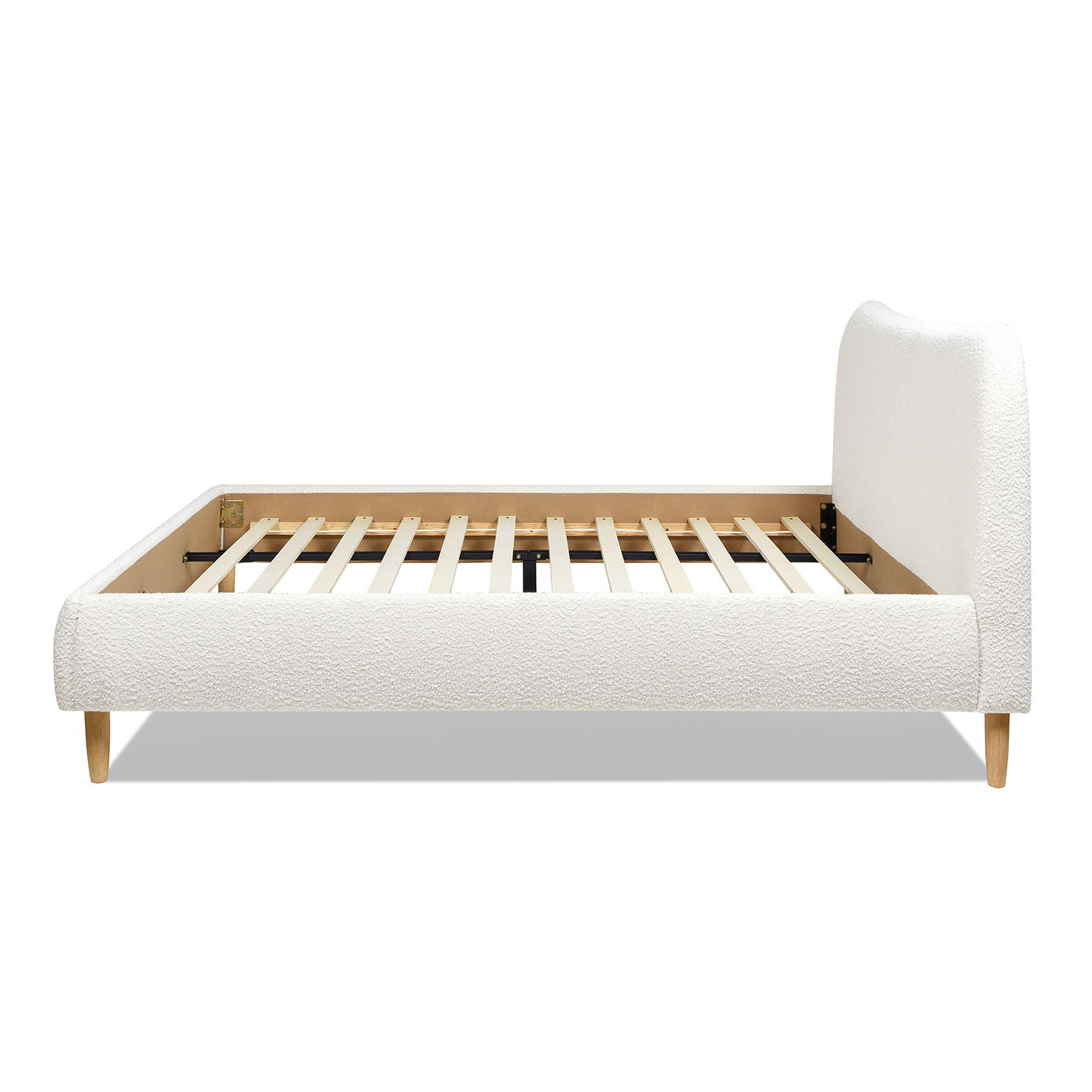 Roman - Curved Headboard Upholstered Platform Bed Jennifer Taylor Home