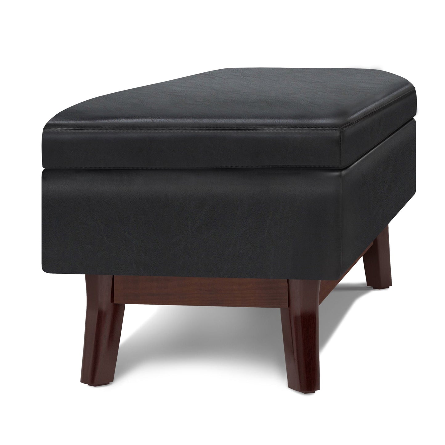 Owen - Rectangular Storage Ottoman - Midnight Black Simpli-Home