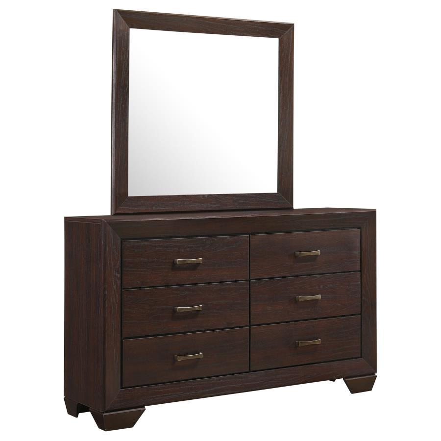 Kauffman - 6-Drawer Dresser with Mirror CoasterEveryday