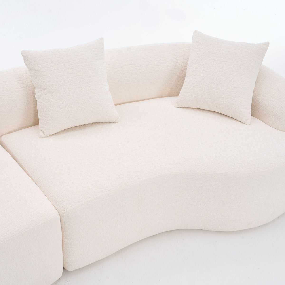 4 Seater Sofa With Fabric, 30D, 60 Hardness Full Sponge, 4 Pillow For Living Room, Home Furniture Sleeper Sectional Sofa For Apartment Home Essentials
