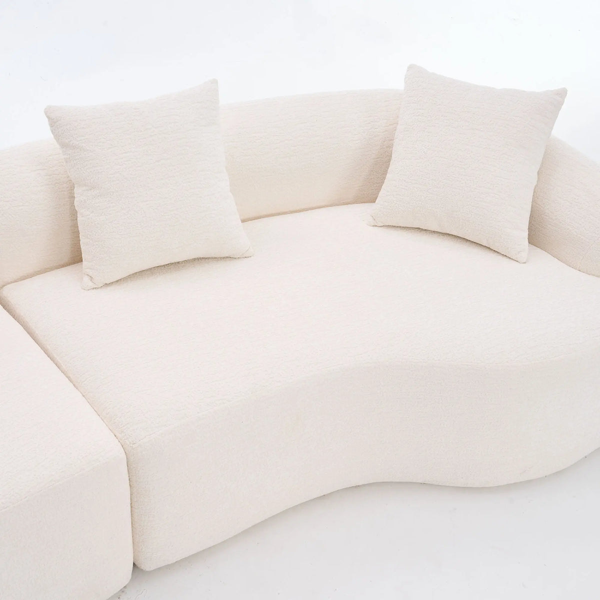 4 Seater Sofa With Fabric, 30D, 60 Hardness Full Sponge, 4 Pillow For Living Room, Home Furniture Sleeper Sectional Sofa For Apartment Home Essentials