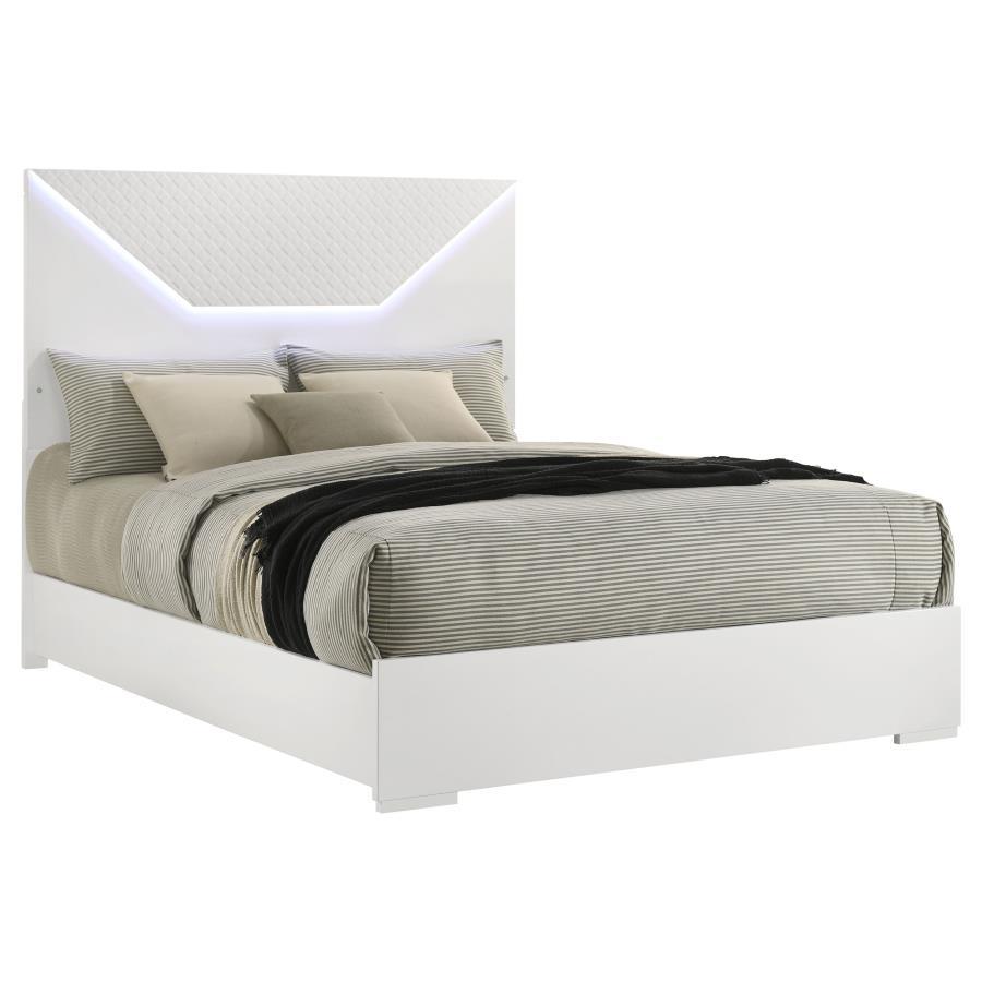 Ives - Panel Bed LED Headboard Coaster Fine Furniture