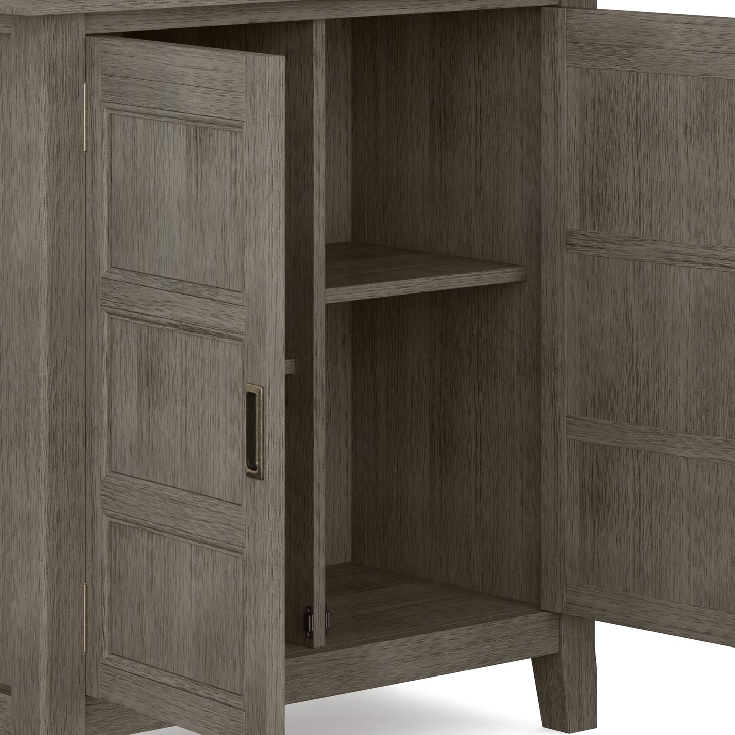 Burlington - Handcrafted Low Storage Cabinet Simpli-Home