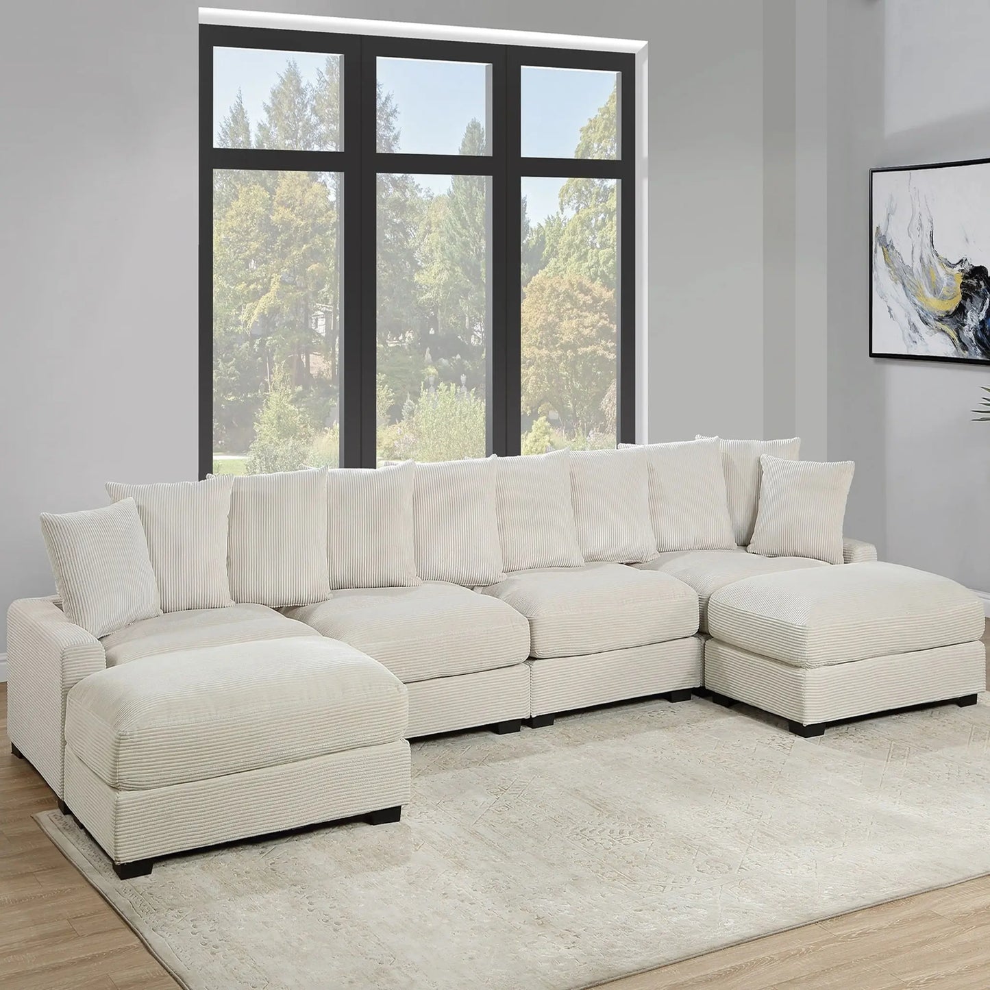 Modular Seating With Pillows Home Essentials