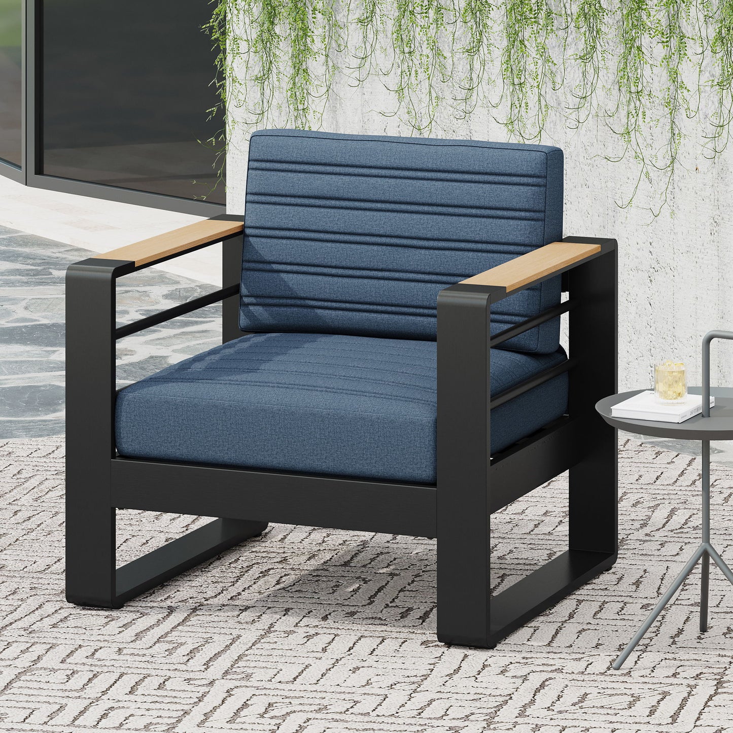 Giovanna - Club Chair Set With Aluminum Frame Noble House