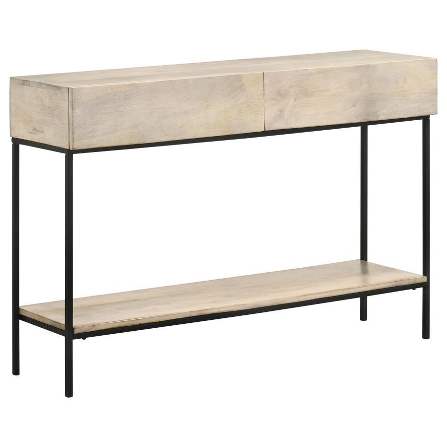 Rubeus - 2-Drawer Wood Entryway Console Table - White Washed CoasterEssence