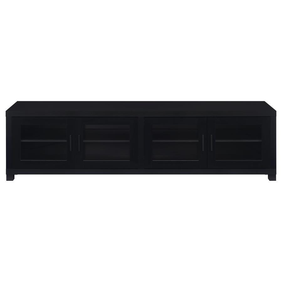 Jupiter - 4 Door Engineered Wood TV Stand - Black Coaster Fine Furniture