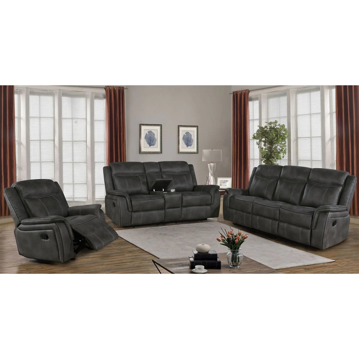 Franklin - Reclining Sofa Set Furniture Max