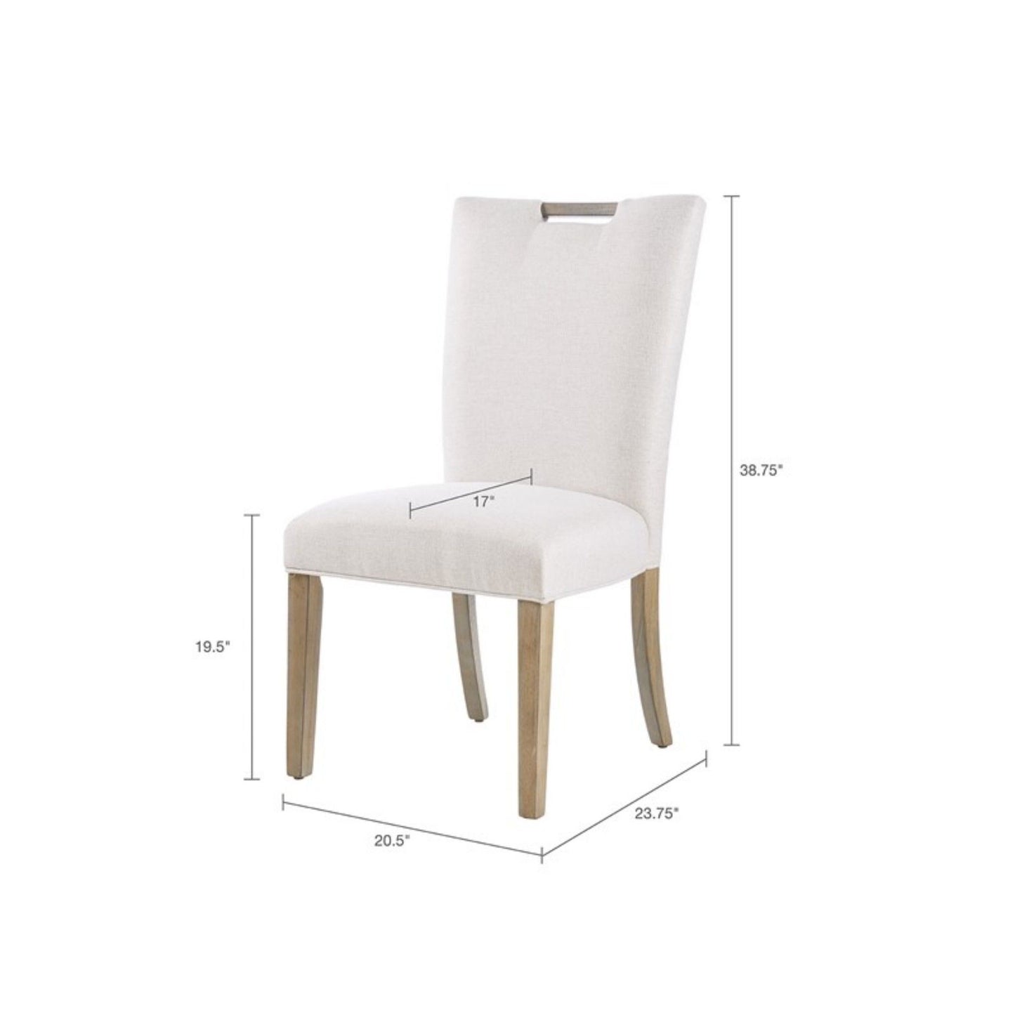 Braiden - Dining Chair Upholstered (Set of 2) - Natural JLA