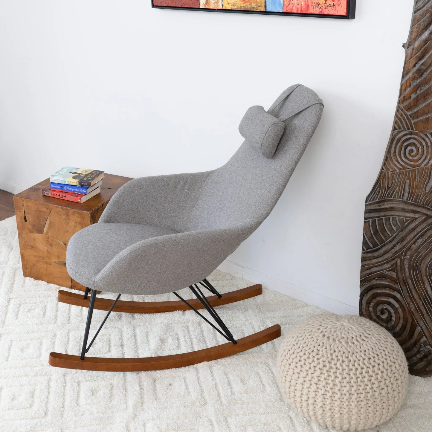 Chloe - Mid Century Modern Rocker Livingroom And Bedroom Chair Ashcroft Furniture