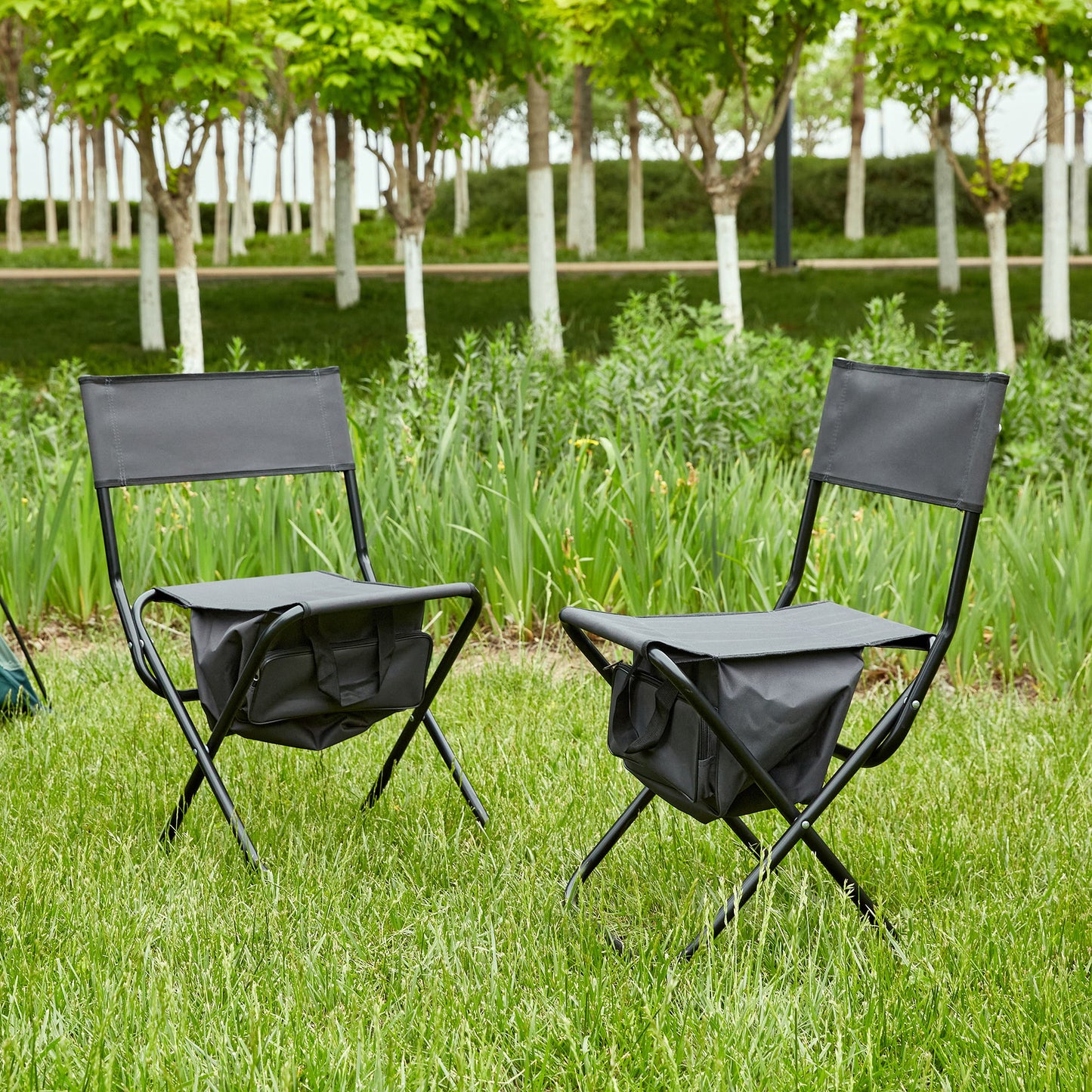 Folding Outdoor Chairs With Storage Bag, Portable Chair For Indoor, Outdoor Camping, Picnics And Fishing Home Essentials