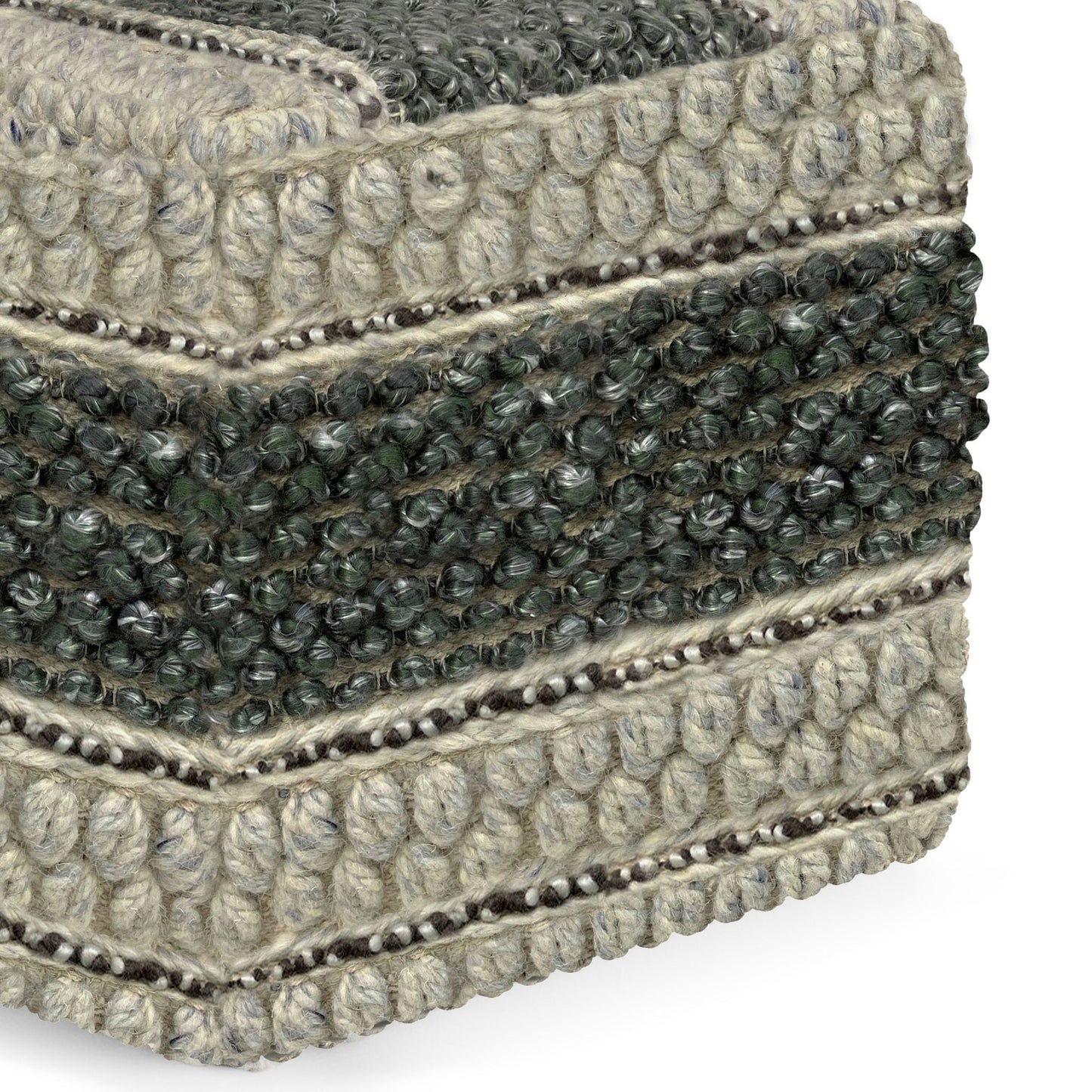 Grady - Handcrafted Square Pouf Simpli-Home