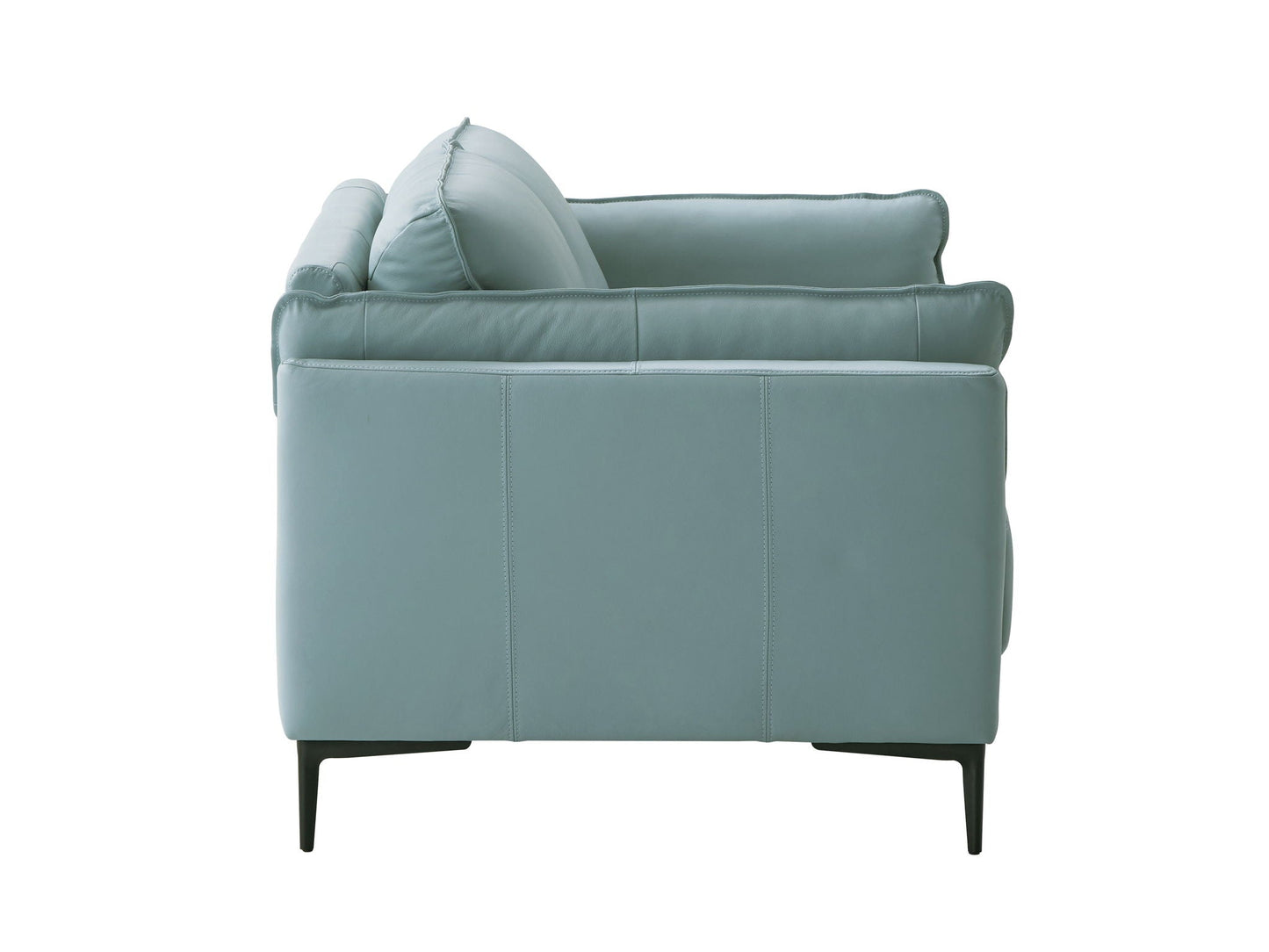 Mesut - Top Grain Leather Loveseat - Sage Green Acme