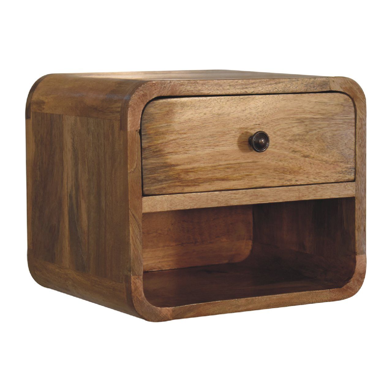 Mini Floating Open Bedside - Oak Artisan Furniture