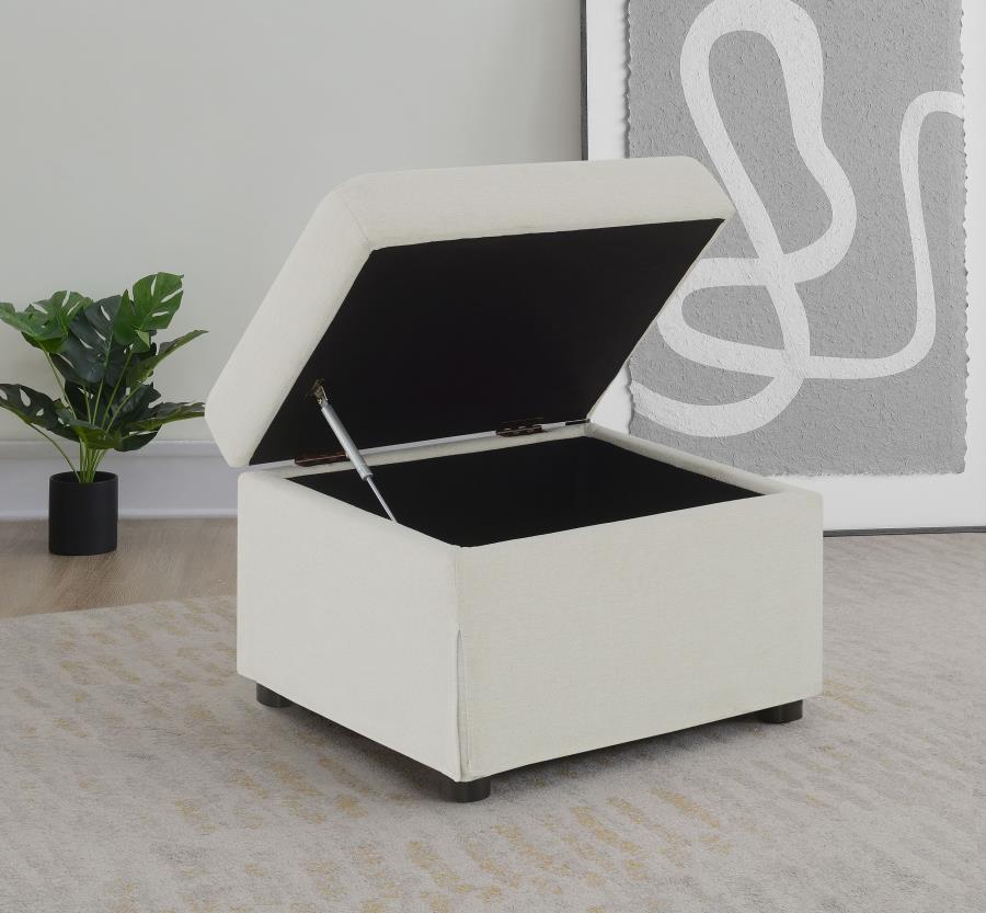 Winter - Upholstered Hydraulic Lift Top Storage Ottoman Coaster Fine Furniture