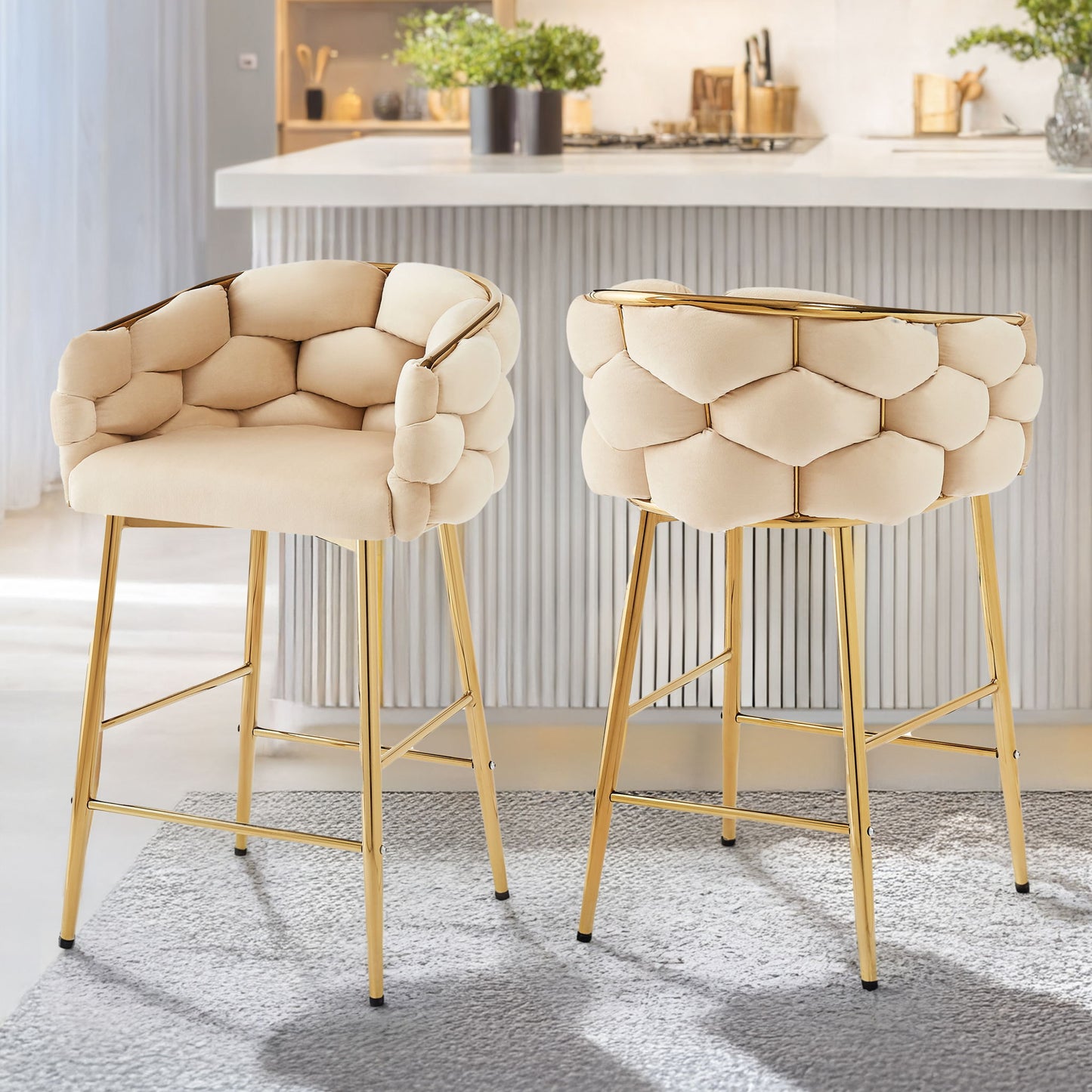 Modern Counter Stools (Set of 2) Noble House