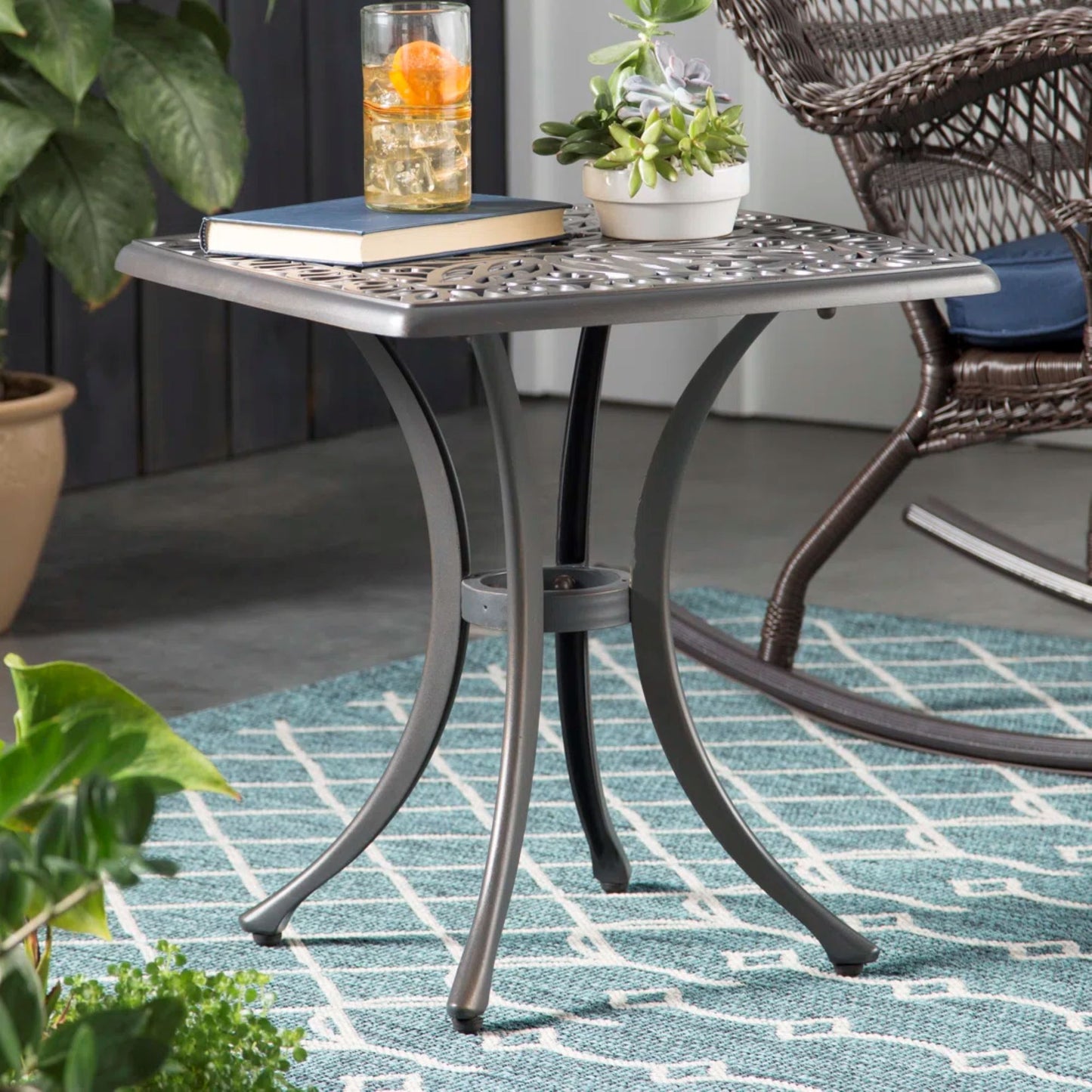 End Table - Gunmetal Home Essentials