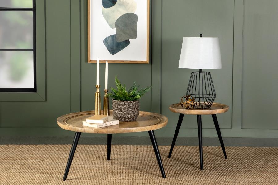 Zoe - Mango Wood Coffee Table Set Coaster Fine Furniture