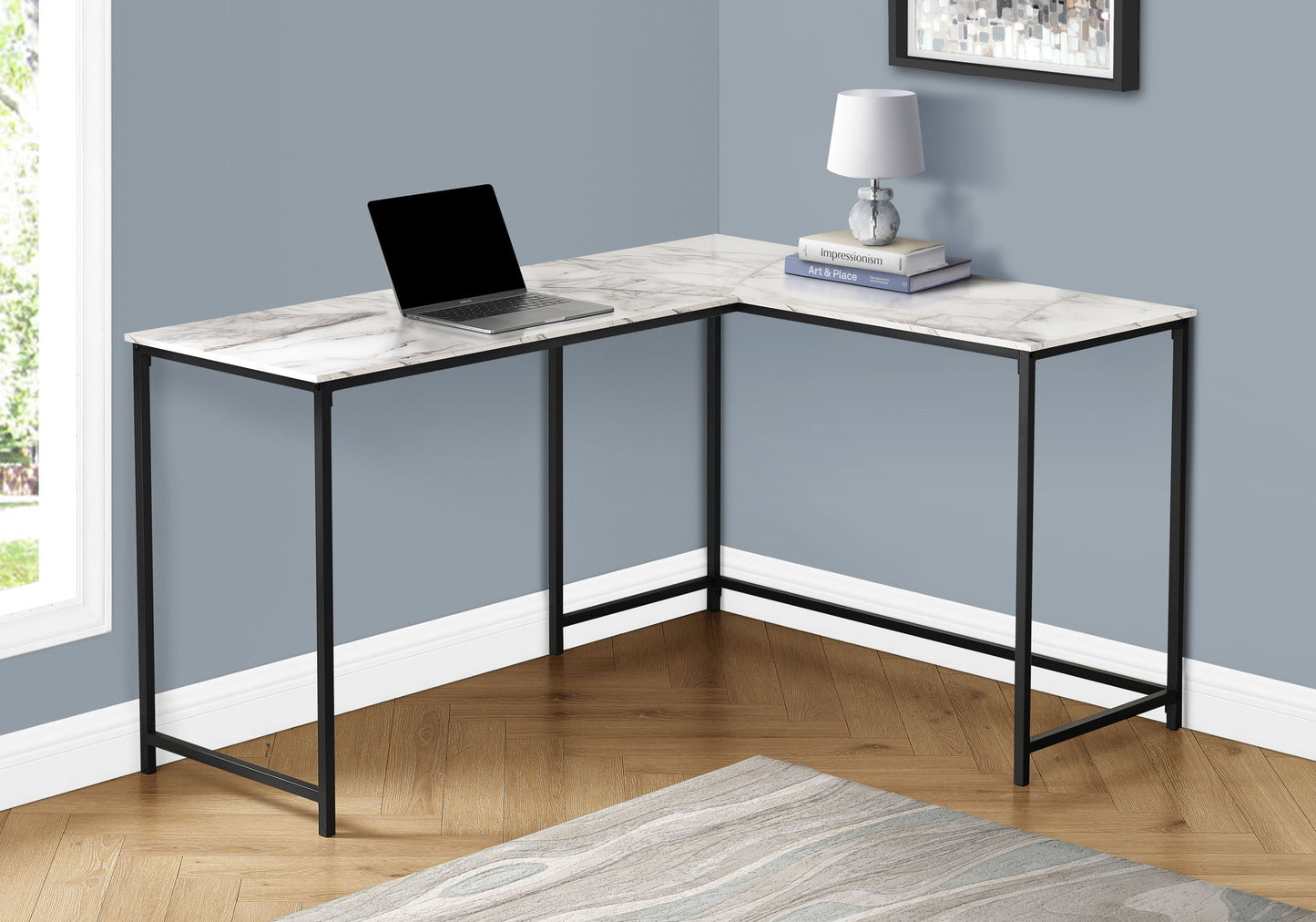 Computer Desk Home Office, Corner, L Shape, Laptop, Contemporary & Modern 8th Street