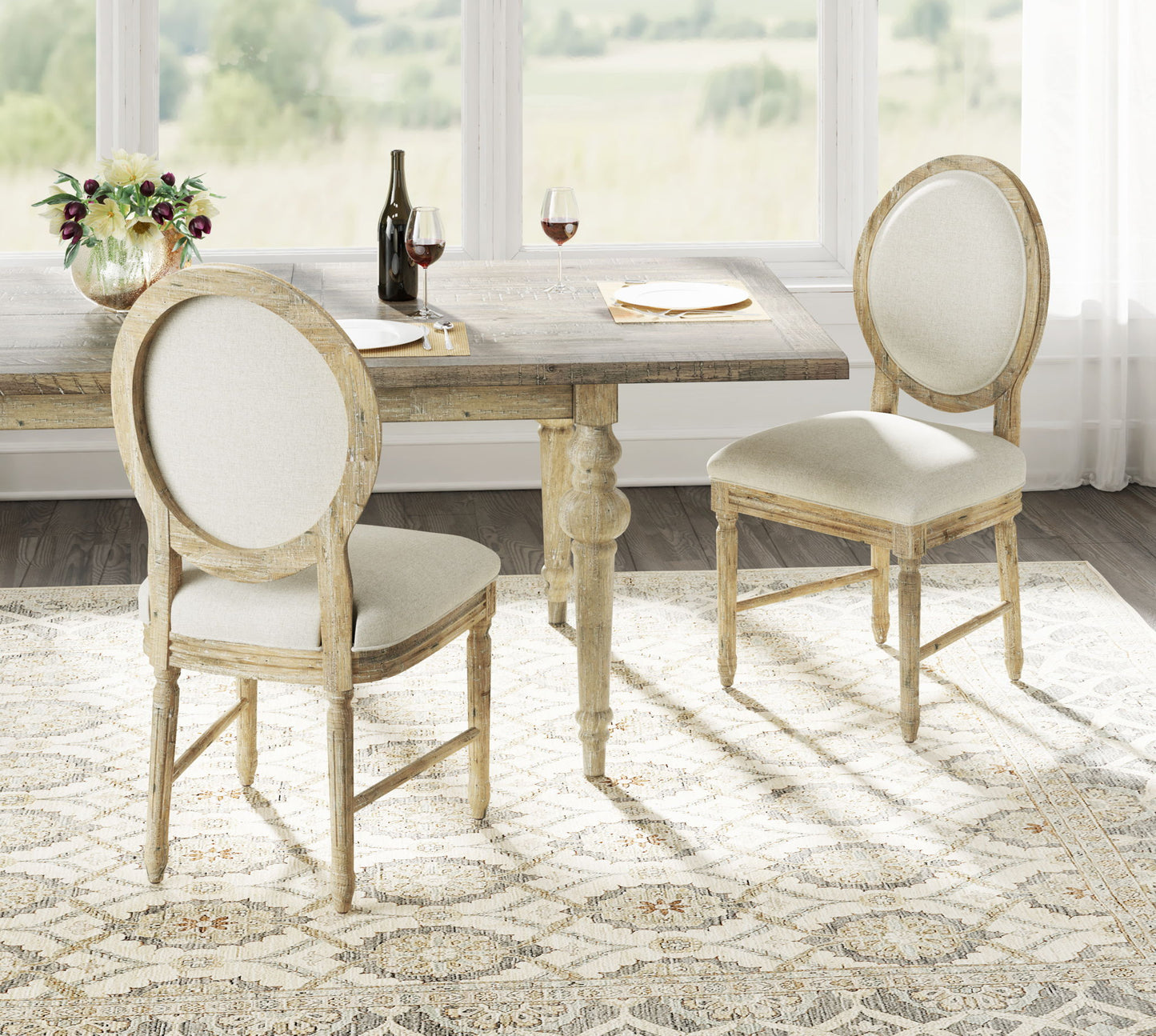 Ludin - Upholstered Dining Chairs (Set of 2) - Brown Emerald Home