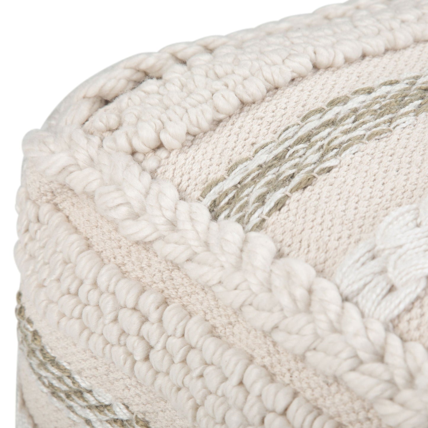 Sommer - Handcrafted Square Pouf Simpli-Home