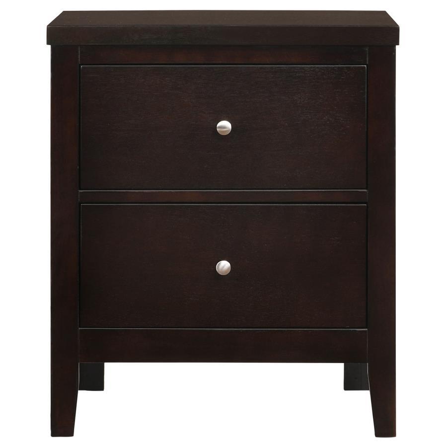 Carlton - 2-Drawer Nightstand - Cappuccino CoasterEveryday