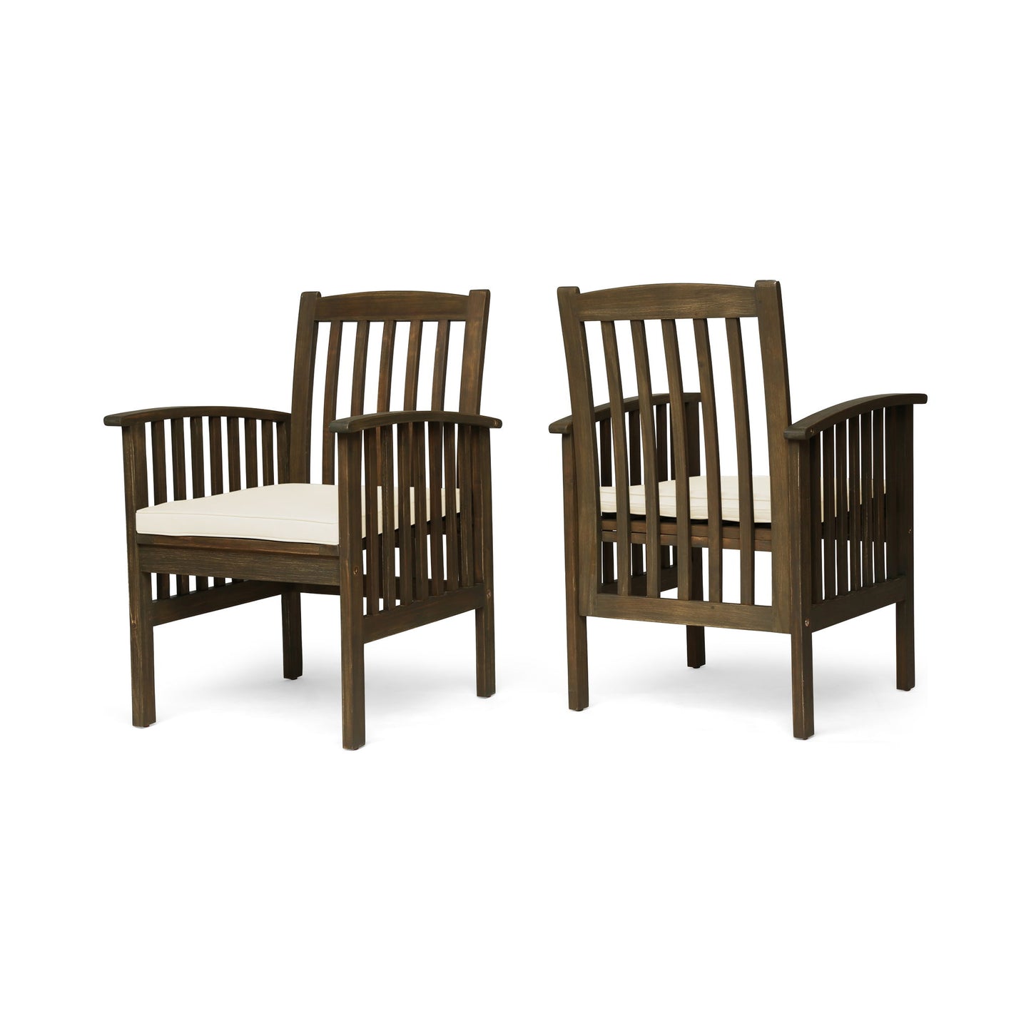 Casa - Acacia Dining Chair Set With Cushions, Noble House