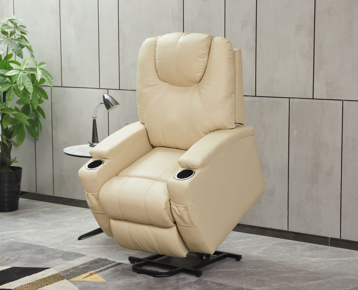 Modern Recliner Chair With Cup Holders, Remote Control Home Essentials