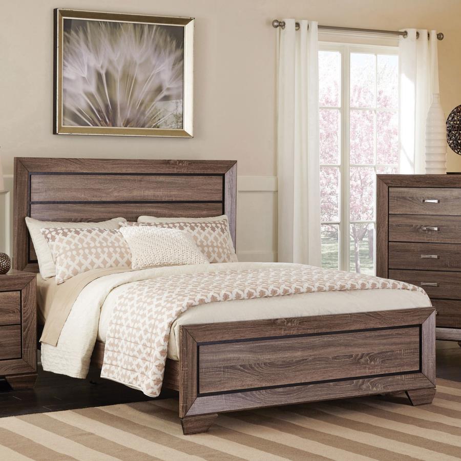 Kauffman - Wood Panel Bed CoasterEveryday
